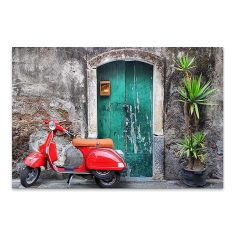 Πίνακας σε καμβά "Red Vespa" Megapap ψηφιακής εκτύπωσης 60x40x3εκ. |  Πίνακες στο espiti