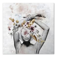 Πίνακας σε καμβά "Hidden Face" Megapap ψηφιακής εκτύπωσης 60x60x3 εκ. |  Πίνακες στο espiti