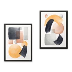 Πίνακας "Shapes" Megapap 2 τμχ. σε πλαίσιο 35x45x2εκ. |  Πίνακες στο espiti