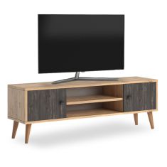 Έπιπλο τηλεόρασης Parma Megapap από μελαμίνη χρώμα industrial grey - oak 120x30x40εκ. |  Έπιπλα τηλεόρασης στο espiti