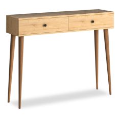 Κονσόλα μελαμίνης Alis Megapap χρώμα oak 110x29x88εκ. |  Συρταριέρες -Κονσόλες στο espiti