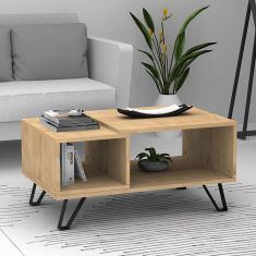 Τραπεζάκι σαλονιού Don Megapap μελαμίνης χρώμα sonoma 90x55x44εκ. |  Τραπεζάκια σαλονιού στο espiti