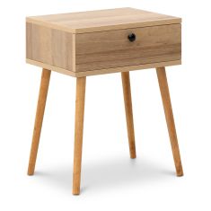 Κομοδίνο Pauline Megapap μελαμίνης χρώμα pine oak 45x35x61εκ. |  Κομοδίνα στο espiti