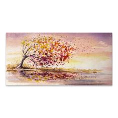Πίνακας σε καμβά "Tree In The Wind" Megapap ψηφιακής εκτύπωσης 140x70x3εκ. |  Πίνακες στο espiti