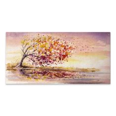 Πίνακας σε καμβά "Tree In The Wind" Megapap ψηφιακής εκτύπωσης 140x70x3εκ. |  Πίνακες στο espiti