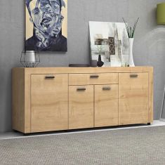 Μπουφές μελαμίνης Joseph Megapap χρώμα sonoma 177x40x76εκ. |  Μπουφέδες στο espiti