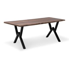 Τραπέζι Walter Megapap Mdf - μεταλλικό χρώμα καρυδί 160x80x75εκ. |  Τραπέζια στο espiti