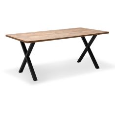 Τραπέζι Jeremy Megapap Mdf - μεταλλικό χρώμα ακακίας 160x80x75εκ. |  Τραπέζια στο espiti