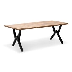 Τραπέζι Walter Megapap Mdf - μεταλλικό χρώμα ακακίας 200x100x75εκ. |  Τραπέζια στο espiti