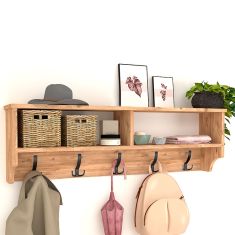 Κρεμάστρα τοίχου Ottila Megapap από μελαμίνη χρώμα pine oak 120x22x37εκ. |  Καλόγεροι -Κρεμάστρες στο espiti