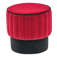 Σκαμπώ Rose Megapap βελούδινο χρώμα κόκκινο 40x40x40εκ. |  Επιπλα στο espiti