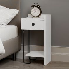 Κομοδίνο μελαμίνης Sirius Megapap δεξί χρώμα λευκό 32x30x61εκ. |  Κομοδίνα στο espiti