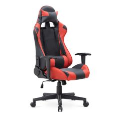 Καρέκλα γραφείου Gaming Alonso Megapap από τεχνόδερμα χρώμα κόκκινο - μαύρο 67x70x125/135 εκ. |  Καρέκλες γραφείου στο espiti