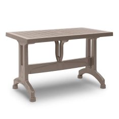 Τραπέζι πολυπροπυλενίου Callan Megapap χρώμα cappuccino 140x80x73εκ. |  Τραπέζια κήπου στο espiti