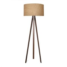 Φωτιστικό δαπέδου Rosling Megapap Mdf/ύφασμα Pvc χρώμα καρυδί/φυσικό 38x38x140εκ. |  Δαπέδου στο espiti