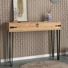 Κονσόλα μελαμίνης Cenova Megapap χρώμα sapphire oak 120x35x89,8εκ. |  Συρταριέρες -Κονσόλες στο espiti