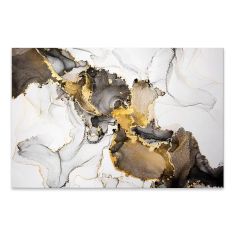 Πίνακας σε καμβά "Abstract Golden Dream" Megapap ψηφιακής εκτύπωσης 140x70x3εκ. |  Πίνακες στο espiti