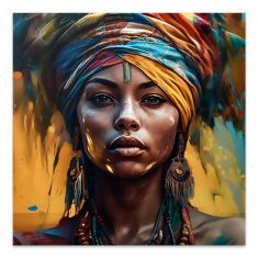 Πίνακας σε καμβά "Powerful Woman" Megapap ψηφιακής εκτύπωσης 100x100x3εκ. |  Πίνακες στο espiti