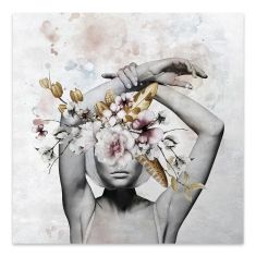 Πίνακας σε καμβά "Hidden Face" Megapap ψηφιακής εκτύπωσης 100x100x3εκ. |  Πίνακες στο espiti