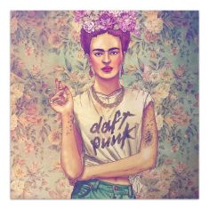 Πίνακας σε καμβά "Frida Punk" Megapap ψηφιακής εκτύπωσης 60x60x3εκ. |  Πίνακες στο espiti
