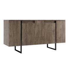 Μπουφές Luxe Megapap χρώμα καρυδί 160x35x80εκ. |  Μπουφέδες στο espiti