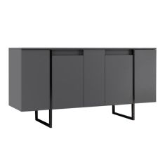 Μπουφές Luxe Megapap χρώμα ανθρακί 160x35x80εκ. |  Μπουφέδες στο espiti