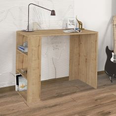 Γραφείο εργασίας Netenia Megapap από μελαμίνη χρώμα sapphire oak 90x40x74εκ. |  Γραφεία στο espiti