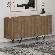 Μπουφές Jakomen Megapap χρώμα ανοιχτό καρυδί 180x41,7x80εκ. |  Μπουφέδες στο espiti