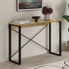 Κονσόλα Archie Megapap χρώμα sapphire oak 110x35x75εκ. |  Συρταριέρες -Κονσόλες στο espiti