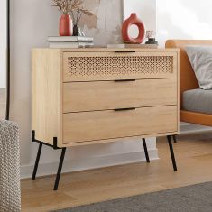 Συρταριέρα Naive Megapap χρώμα sapphire oak 93,1x40x83,1εκ. |  Συρταριέρες -Κονσόλες στο espiti
