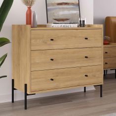 Συρταριέρα Malta Megapap χρώμα sapphire oak 94x40x80,1εκ. |  Συρταριέρες -Κονσόλες στο espiti