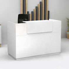 Γραφείο reception Lemmon Megapap χρώμα λευκό 160x70x110εκ. |  Reception γραφείου στο espiti