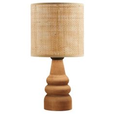 Φωτιστικό επιτραπέζιο Tino Megapap E27 pe rattan - ξύλο χρώμα φυσικό Ø15x32εκ. |  Επιτραπέζια στο espiti