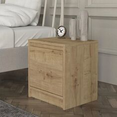Κομοδίνο Conve Megapap χρώμα sapphire oak 40x35x45εκ. |  Επιπλα στο espiti