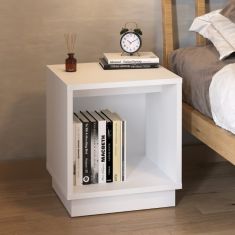 Κομοδίνο Gino Megapap χρώμα λευκό 40x35,3x45εκ. |  Κομοδίνα στο espiti
