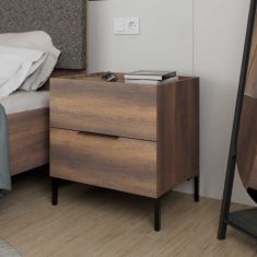 Κομοδίνο Oryana Megapap χρώμα καρυδί 55x44x59εκ. |  Κομοδίνα στο espiti