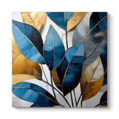 Πίνακας σε καμβά "Botanical Leaves" Megapap ψηφιακής εκτύπωσης 100x100x3εκ. |  Πίνακες στο espiti