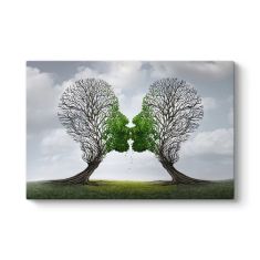 Πίνακας σε καμβά "Trees Growing With Love" Megapap ψηφιακής εκτύπωσης 100x70x3εκ. |  Πίνακες στο espiti