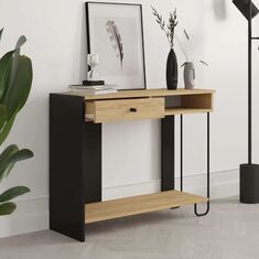 Κονσόλα Sirius Megapap χρώμα sapphire oak - silky black 100x35x79εκ. |  Συρταριέρες -Κονσόλες στο espiti