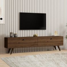 Έπιπλο τηλεόρασης Paris Megapap χρώμα καρυδί 160x25x35εκ. |  Έπιπλα τηλεόρασης στο espiti