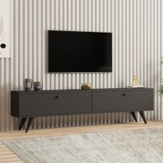 Έπιπλο τηλεόρασης Paris Megapap χρώμα ανθρακί 160x25x35εκ. |  Έπιπλα τηλεόρασης στο espiti