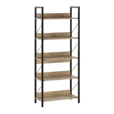 Βιβλιοθήκη Connect Megapap χρώμα florida oak 73x35x172εκ. |  Βιβλιοθήκες στο espiti