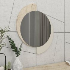 Καθρέπτης τοίχου Sevilla Μegapap χρώμα sandstone - travertine 59,2x2,2x69εκ. |  Καθρέπτες στο espiti