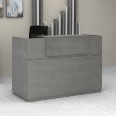 Γραφείο reception Lemmon Megapap χρώμα γκρι σκυροδέματος 120x70x110εκ. |  Reception γραφείου στο espiti