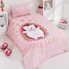 Beauty Home Σετ Πάπλωμα μονό Hug Art 6165 160x240 Σομόν       |  Παπλώματα Παιδικά στο espiti