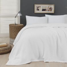 Beauty Home Πικέ μονή waffle Art 1990 White 170x240 Λευκό       |  Κουβέρτες Βαμβακερές Μονές στο espiti