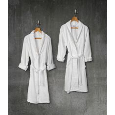 Beauty Home Μπουρνούζι με γιακά Belton Art 3014 100% Cotton Pennie 440gsm L/XL Λευκό       |  Μπάνιο στο espiti