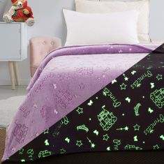 Beauty Home Κουβέρτα μονή φωσφορίζουσα Flash Art 6146 160x220 Λιλά       |  Κουβέρτες Παιδικές στο espiti