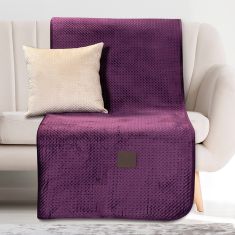Beauty Home Ριχτάρι Τετραθέσιο Velvety Art 8411 180x350 Μωβ       |  Ριχτάρια στο espiti