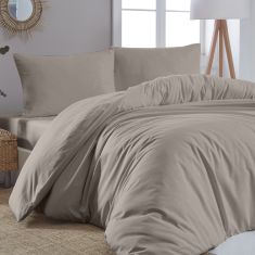Beauty Home Παπλωματοθήκη μονή μονόχρωμη Art 1999 170x250 Μπεζ       |  Παπλωματοθήκες Μονές στο espiti